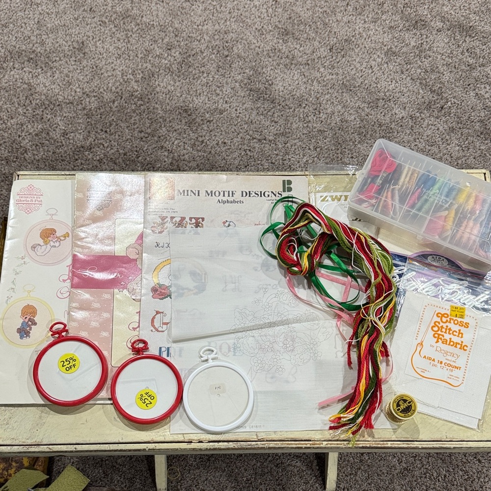 Vintage assorted Cross Stitch & Embroidery Craft Kit